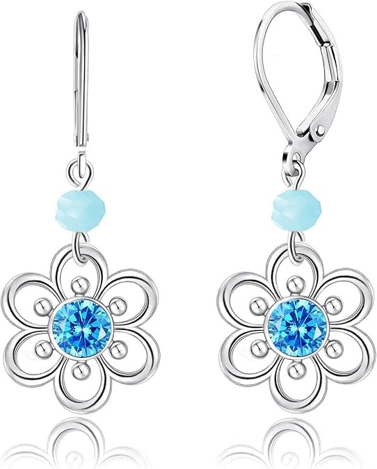 Bright-Blue-Floral-Earrings