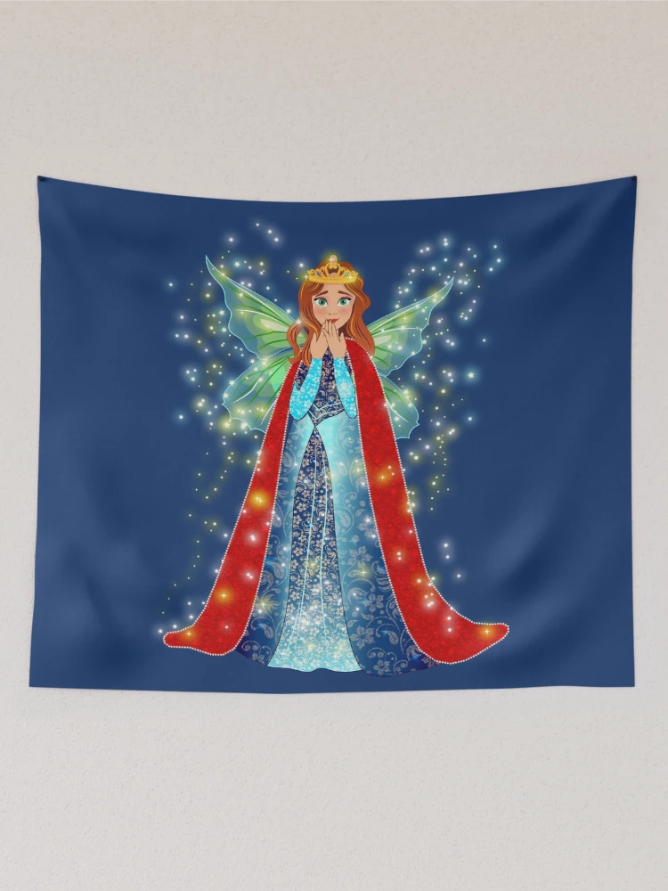 Queen Olivia In The Snowed In Castle Tapestry3